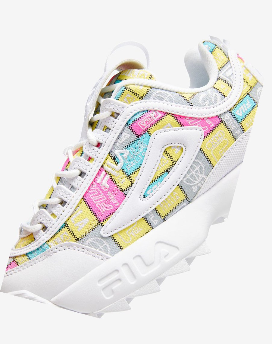 Fila Disruptor 2 Patchwork Sneakers Blancas | 28PNSGTRJ