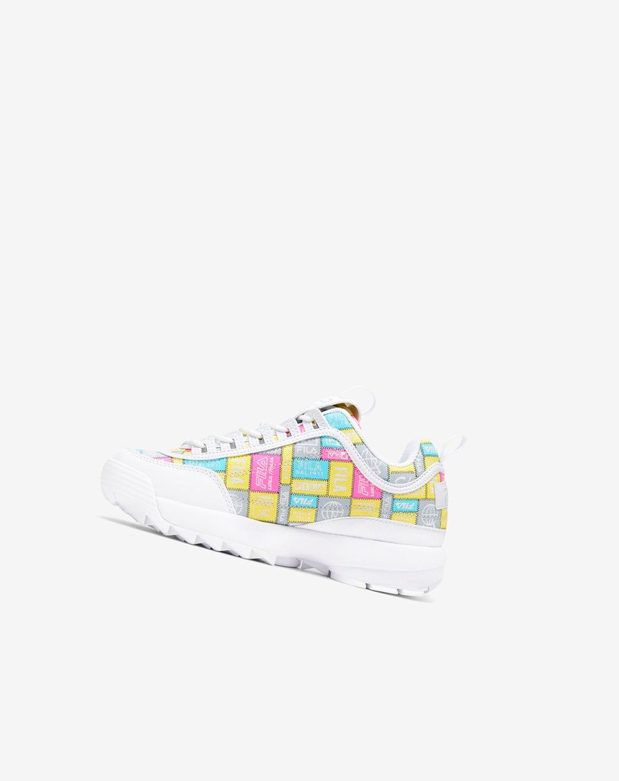 Fila Disruptor 2 Patchwork Sneakers Blancas | 28PNSGTRJ