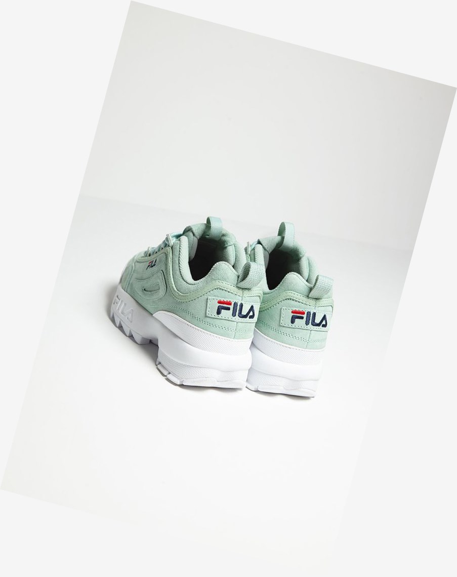 Fila Disruptor 2 Premium Gamuza Sneakers Ptur/Ptur/Wht | 41SBTMQNP