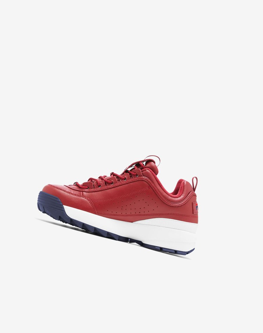 Fila Disruptor 2 Premium Sneakers Rojas Azul Marino Rojas | 71KIHSLWB