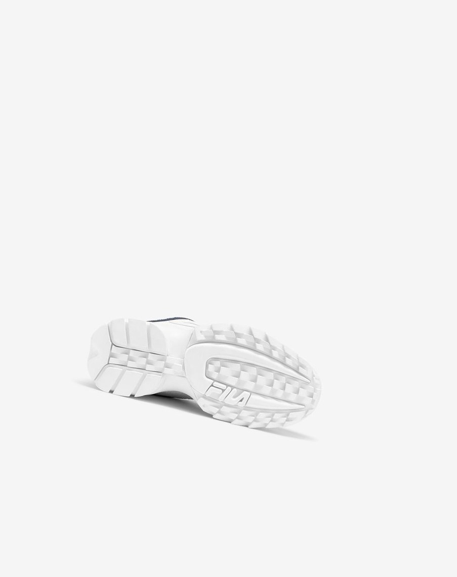 Fila Disruptor 2 Repeat Sneakers Blancas Azul Marino Rojas | 28ZJRLEQM