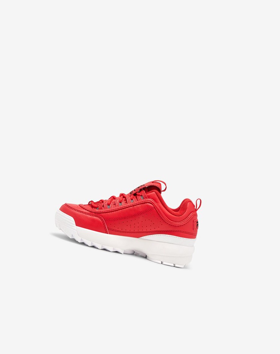 Fila Disruptor 2 Sneakers Rojas Blancas Negras | 27XLESUIM