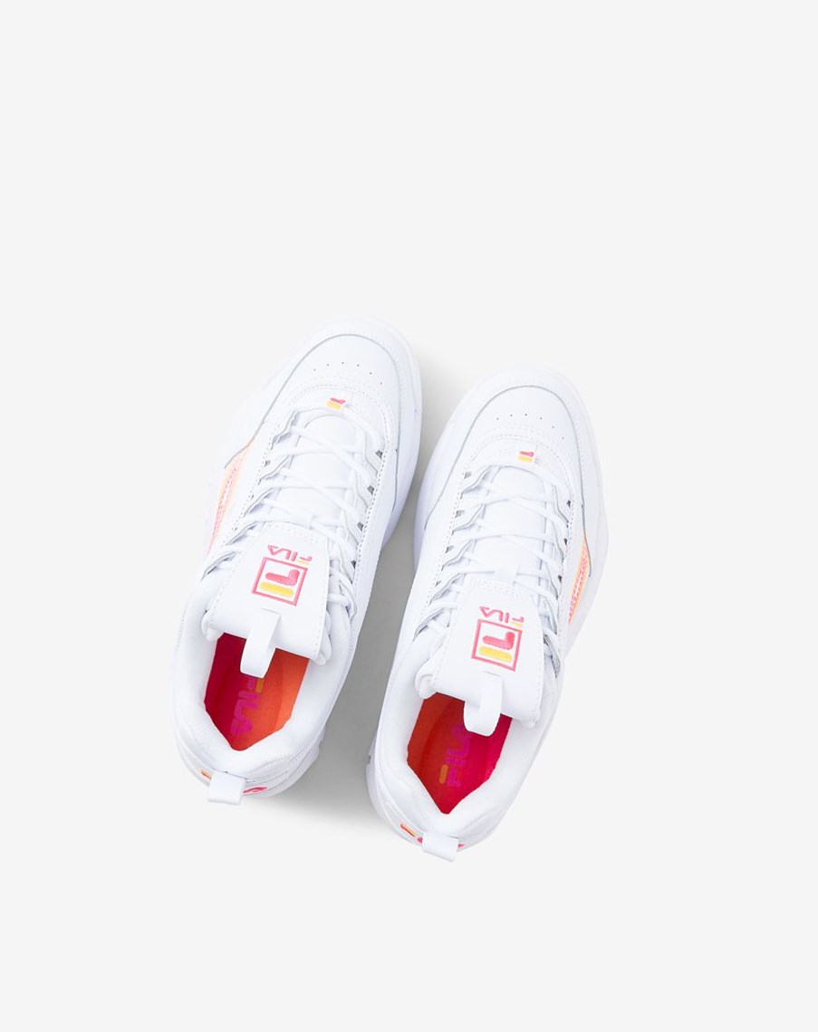 Fila Disruptor 2 Stitch Sneakers Blancas Rosas Naranjas | 03XLDPGNC