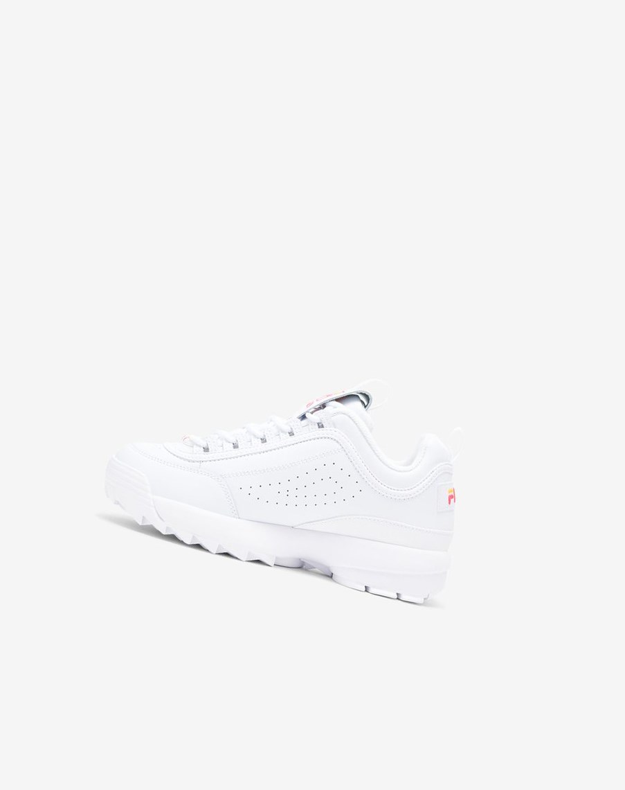 Fila Disruptor 2 Stitch Sneakers Blancas Rosas Naranjas | 03XLDPGNC
