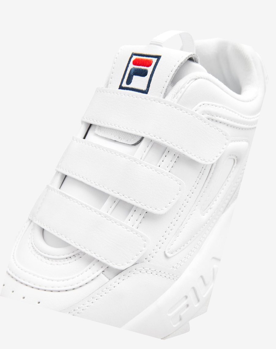 Fila Disruptor 2 Triple Correa Sneakers Blancas Azul Marino Rojas | 17MWXGOQC