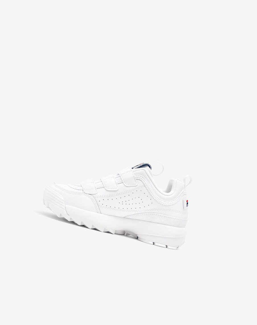 Fila Disruptor 2 Triple Correa Sneakers Blancas Azul Marino Rojas | 17MWXGOQC