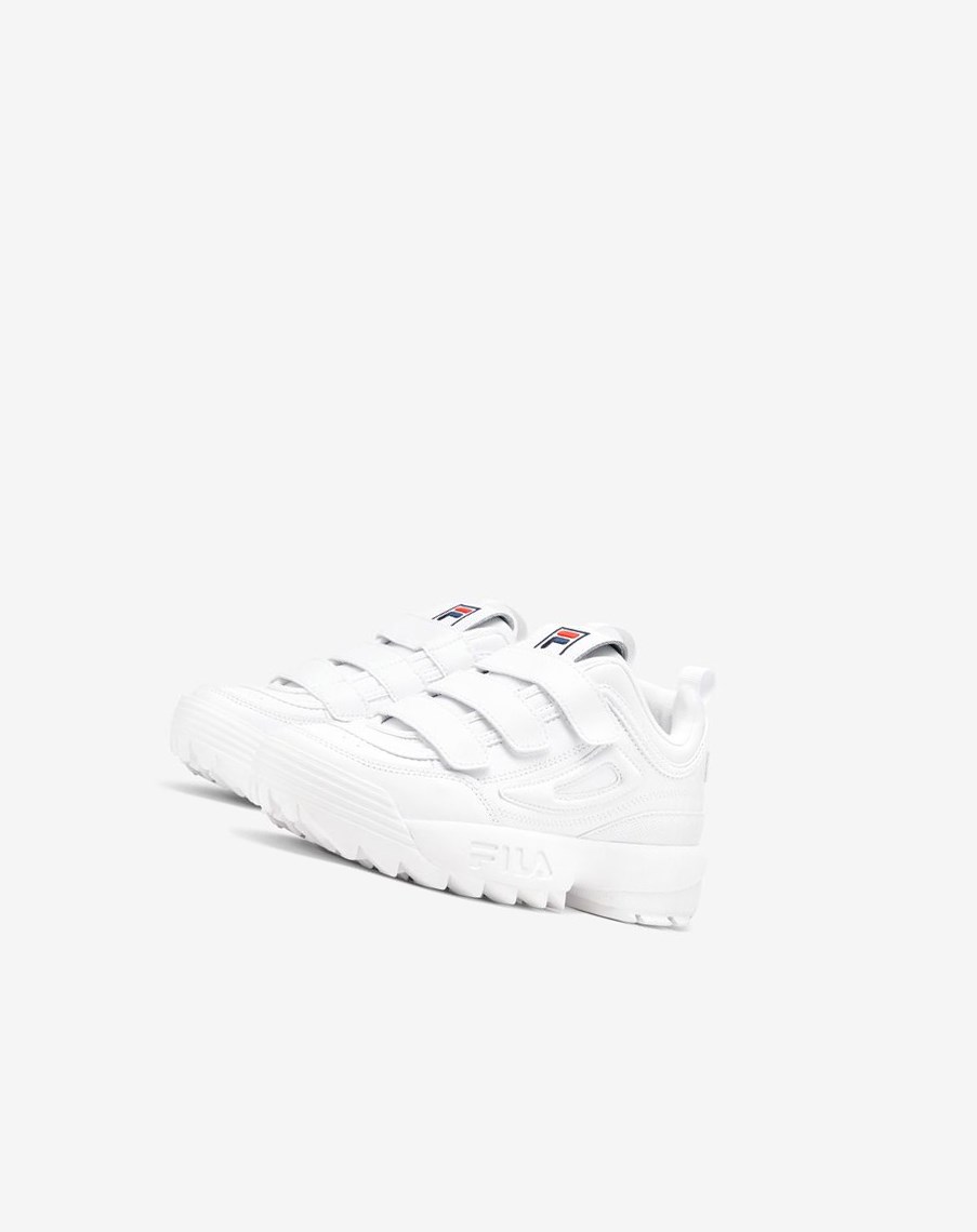 Fila Disruptor 2 Triple Correa Sneakers Blancas Azul Marino Rojas | 17MWXGOQC