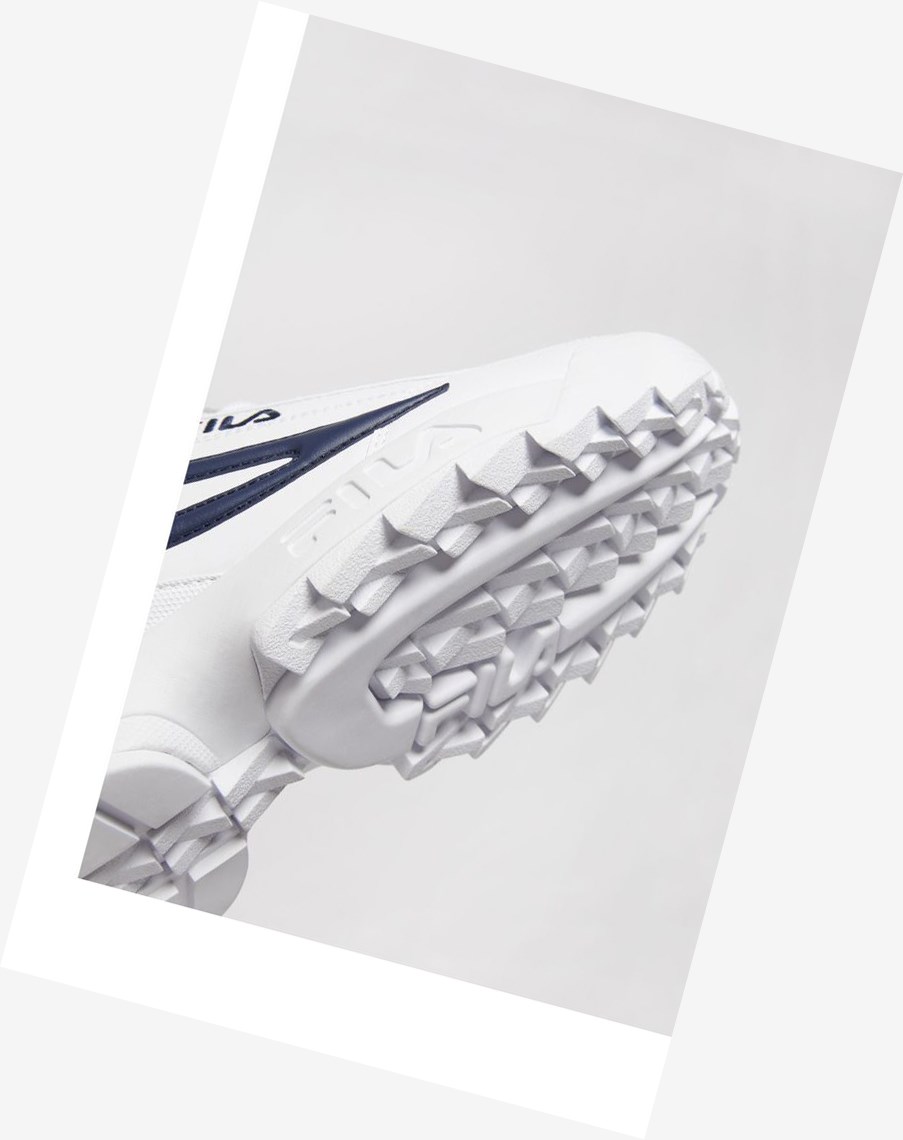 Fila Disruptor 2 Xl Sneakers Blancas Blancas Azul Marino | 15NLZBQVA