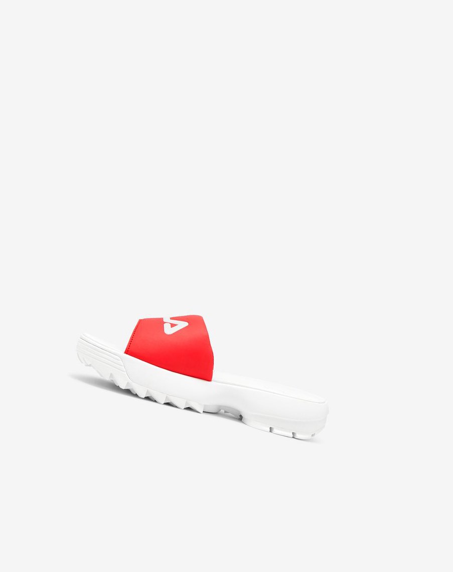 Fila Disruptor Chanclas Chanclas Sandals Blancas Rojas Blancas | 34MREYUTF