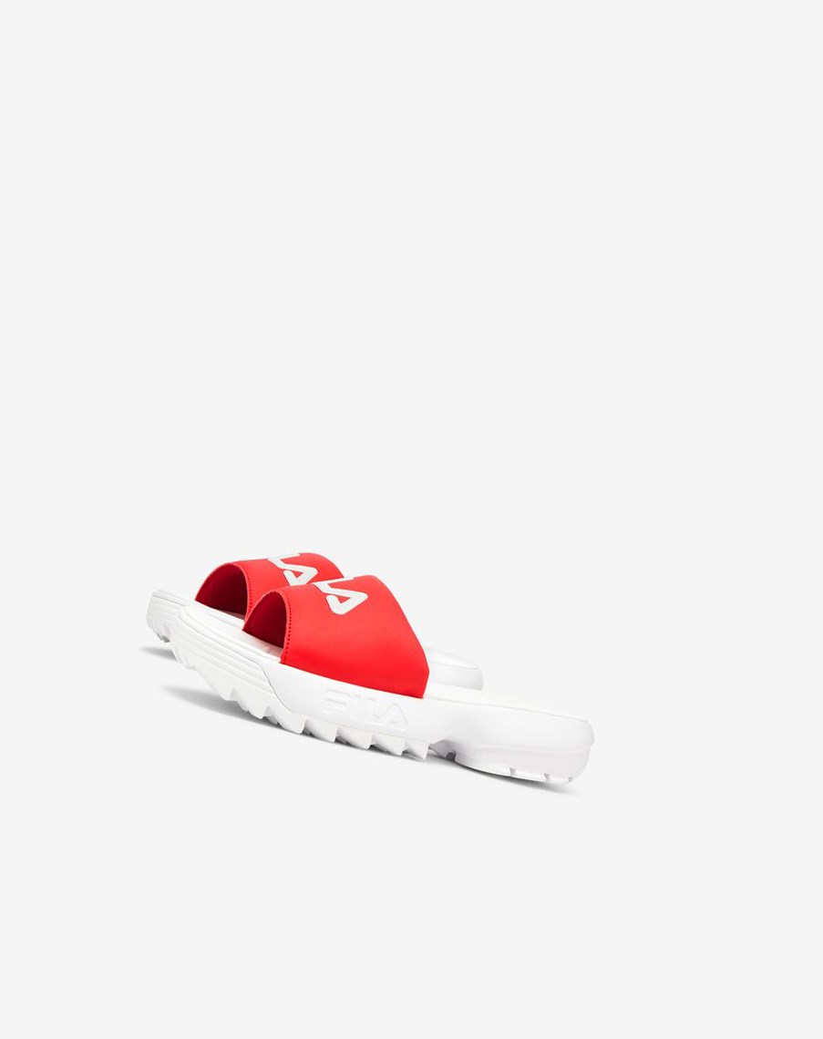 Fila Disruptor Chanclas Chanclas Sandals Blancas Rojas Blancas | 34MREYUTF