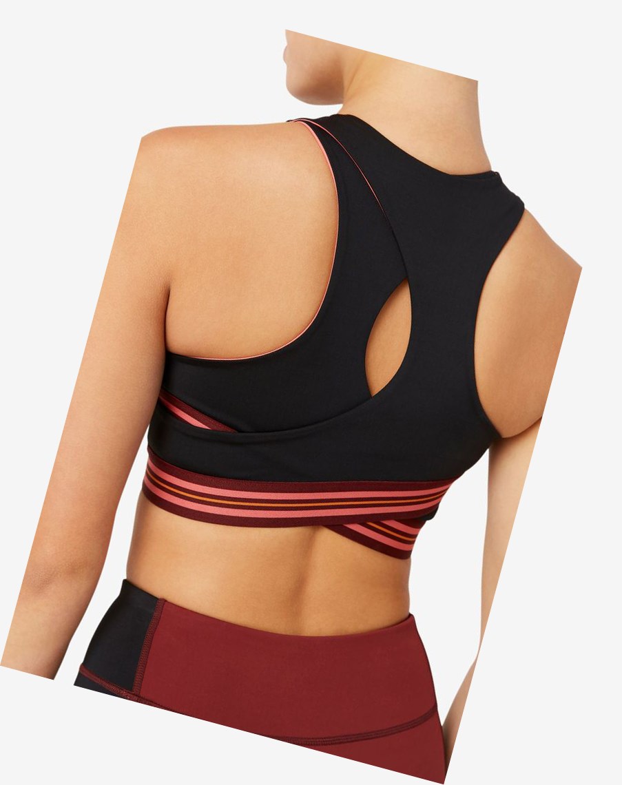 Fila Don'T Sweat It Bra Top Negras Rosas | 38WECIKAF
