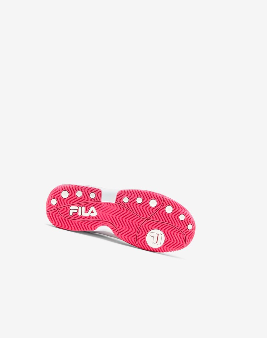 Fila Double Bounce Tenis Shoes Wht/Pglo/Msil | 74JFIPXRL