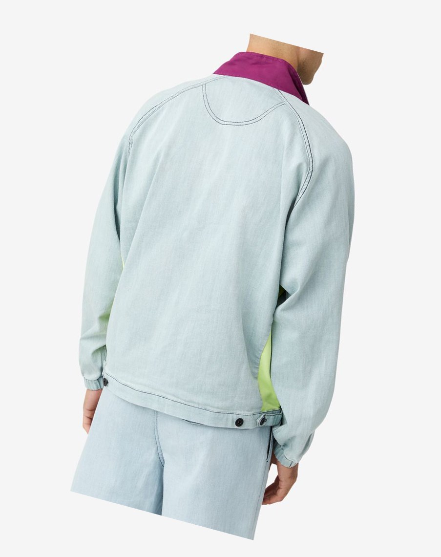 Fila Doug 1/4 Zip Pista Top 470 Denim | 80XDTOPGR