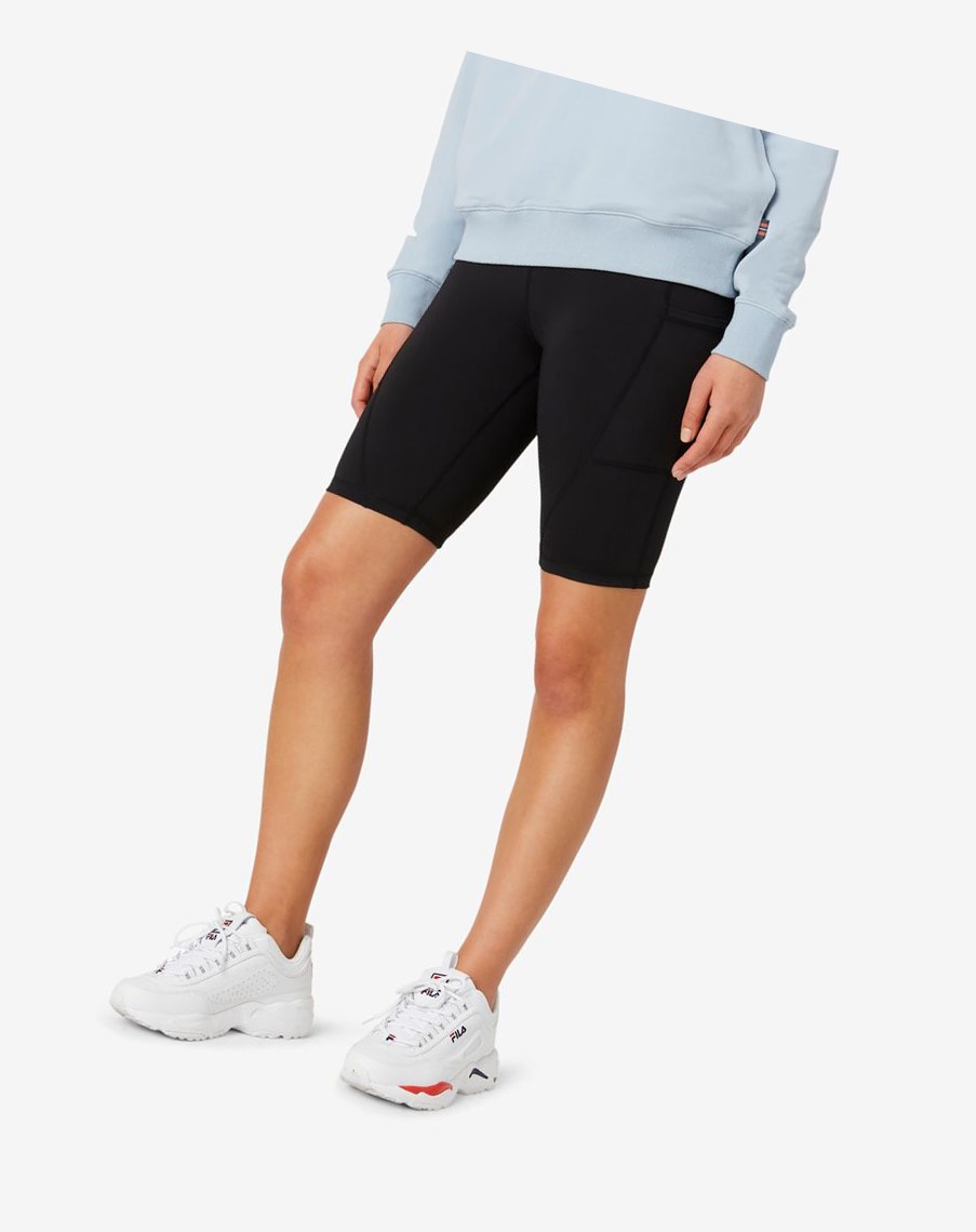 Fila Dynamic Bike Corta Negras Negras | 67CFNBYQI