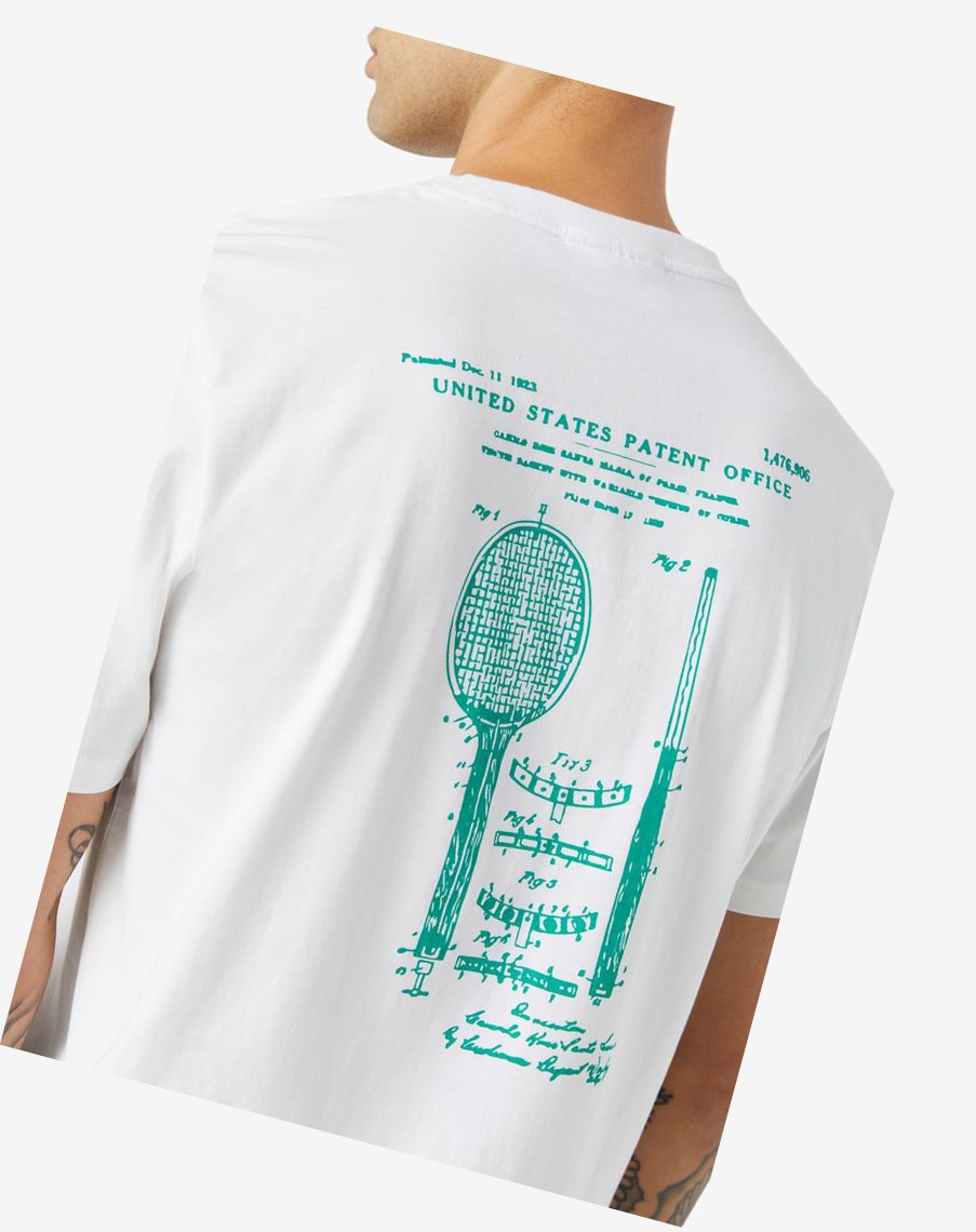 Fila Edgecumbe Corta Sleeve Tee Blancas Verde | 68QXNALHI