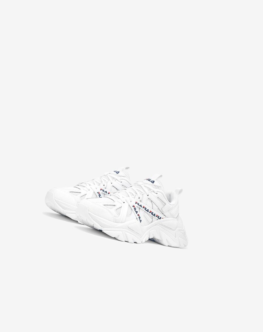 Fila Electrove 2 Sneakers Blancas Azul Marino Rojas | 43MNTQHKO