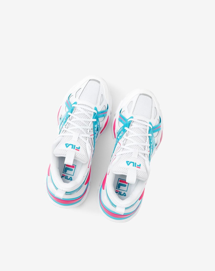 Fila Electrove 2 Sneakers Blancas Azules Rosas | 07IBLNWRM