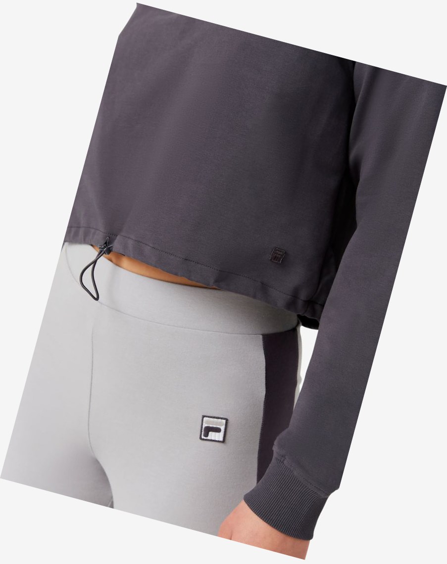 Fila Elysia Quarter Zip 076 Nine Iron | 09HJAYQIV