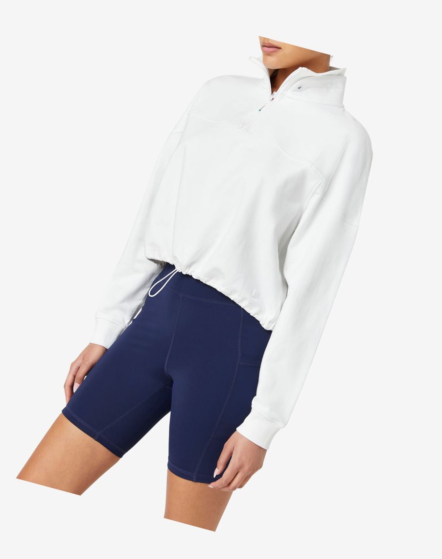 Fila Elysia Quarter Zip Blancas | 53SNVWEOD