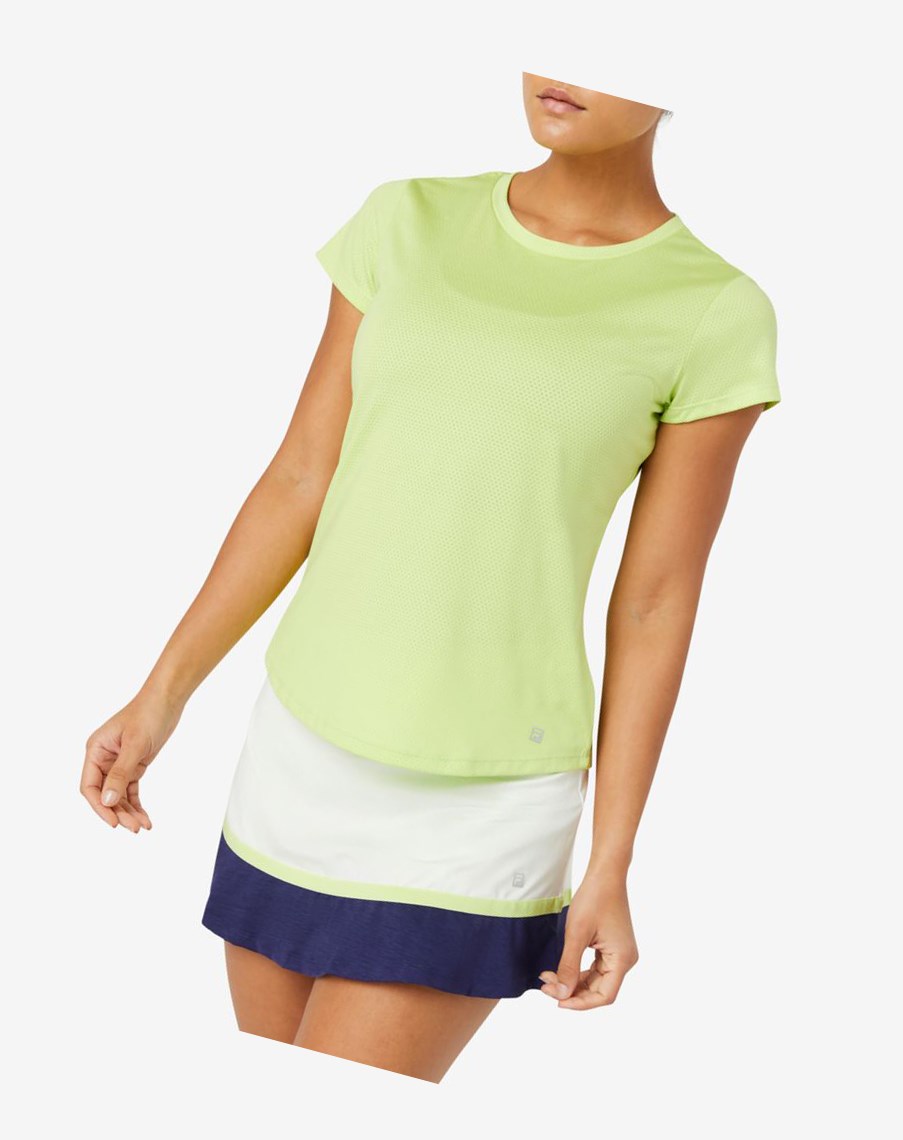 Fila Essentials Corta Sleeve Top 540 Wild Lime | 07HNGIQPX