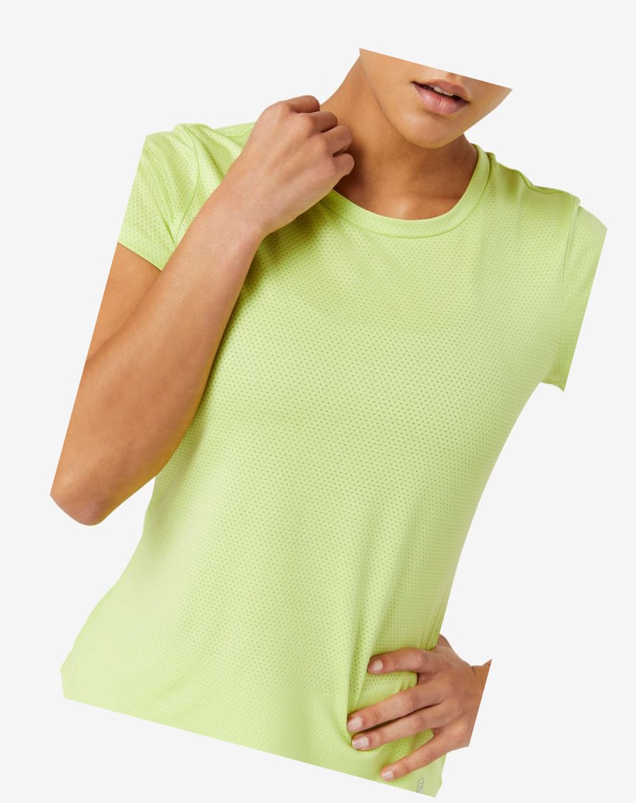 Fila Essentials Corta Sleeve Top 540 Wild Lime | 36OPKMAGJ