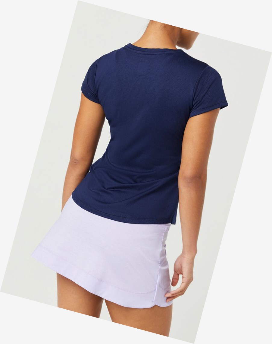 Fila Essentials Corta Sleeve Top Azul Marino | 86XUJNAYB