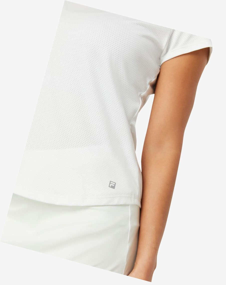 Fila Essentials Corta Sleeve Top Blancas | 95FCMGLWT