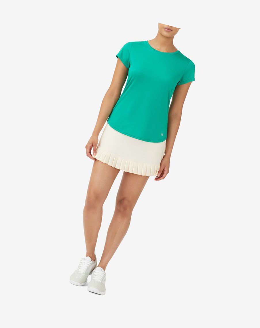 Fila Essentials Corta Sleeve Top Verde | 16DONYJLM