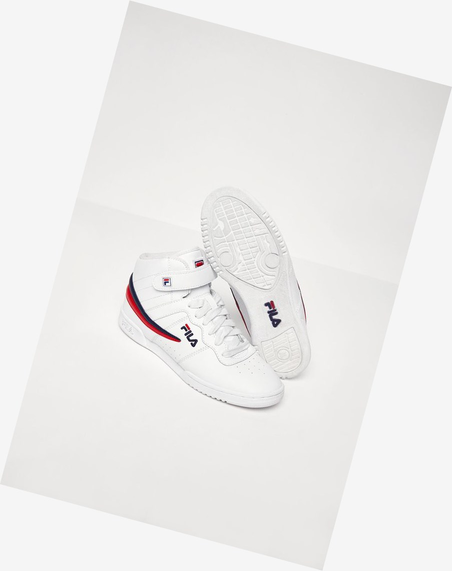 Fila F-13 Tenis Shoes Wht/Fnvy/Fred | 30DNSZROQ