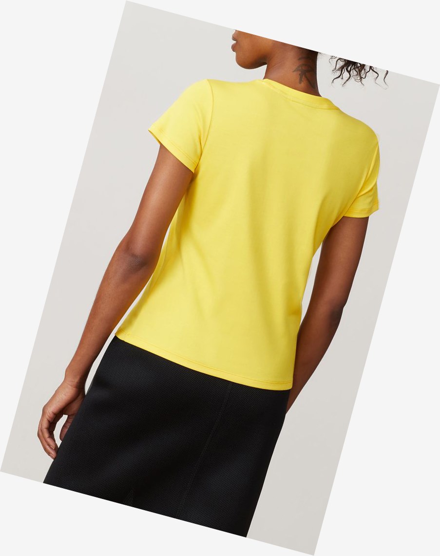 Fila Fila Milano Corta Sleeve Tee Amarillo | 12RLASGTK