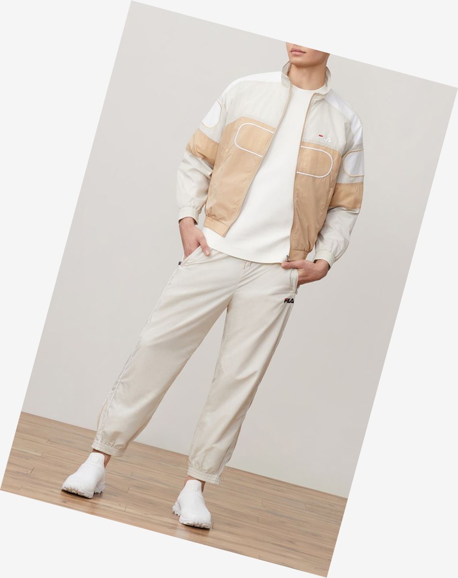 Fila Fila Milano Full Zip Pista Jacket Sand | 24OKBMENA