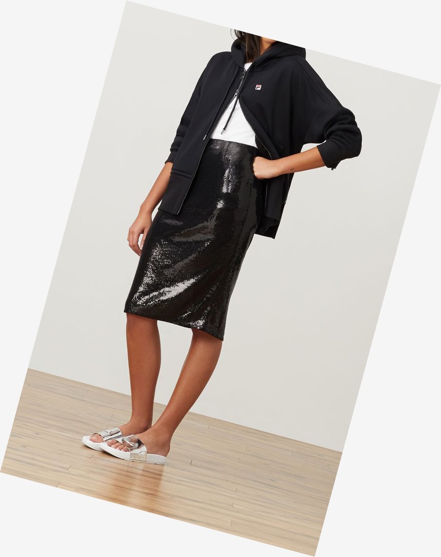 Fila Fila Milano Sequin Skirt Negras | 35YCUNOQA