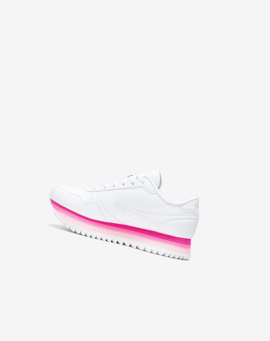 Fila Fila Orbit Stripe Sneakers Blancas Rosas Rosas | 05PREZVHN