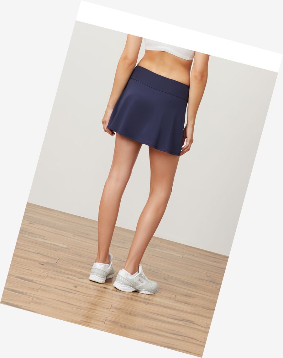 Fila Foundations Long Flirty Skort Azul Marino | 89RYPGOBD