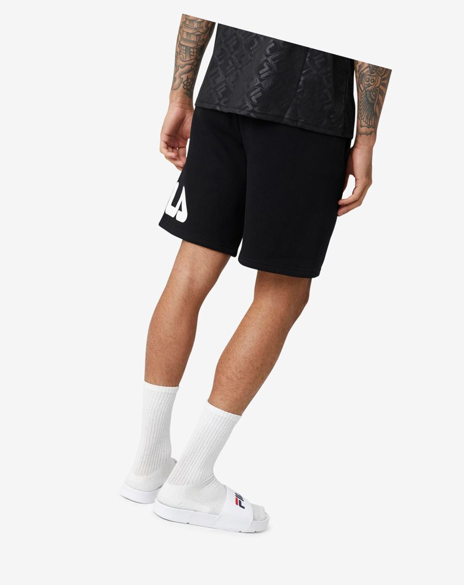 Fila Furzer Corta Negras Blancas Rojas | 36XOIFVMD