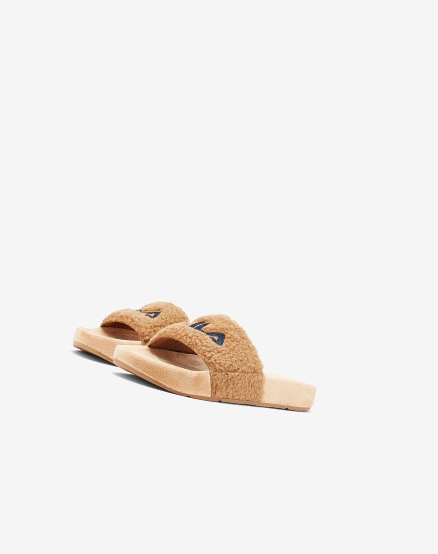 Fila Fuzzy Drifter Chanclas Sandals Beige Azul Marino Rojas | 72SKGLNEQ