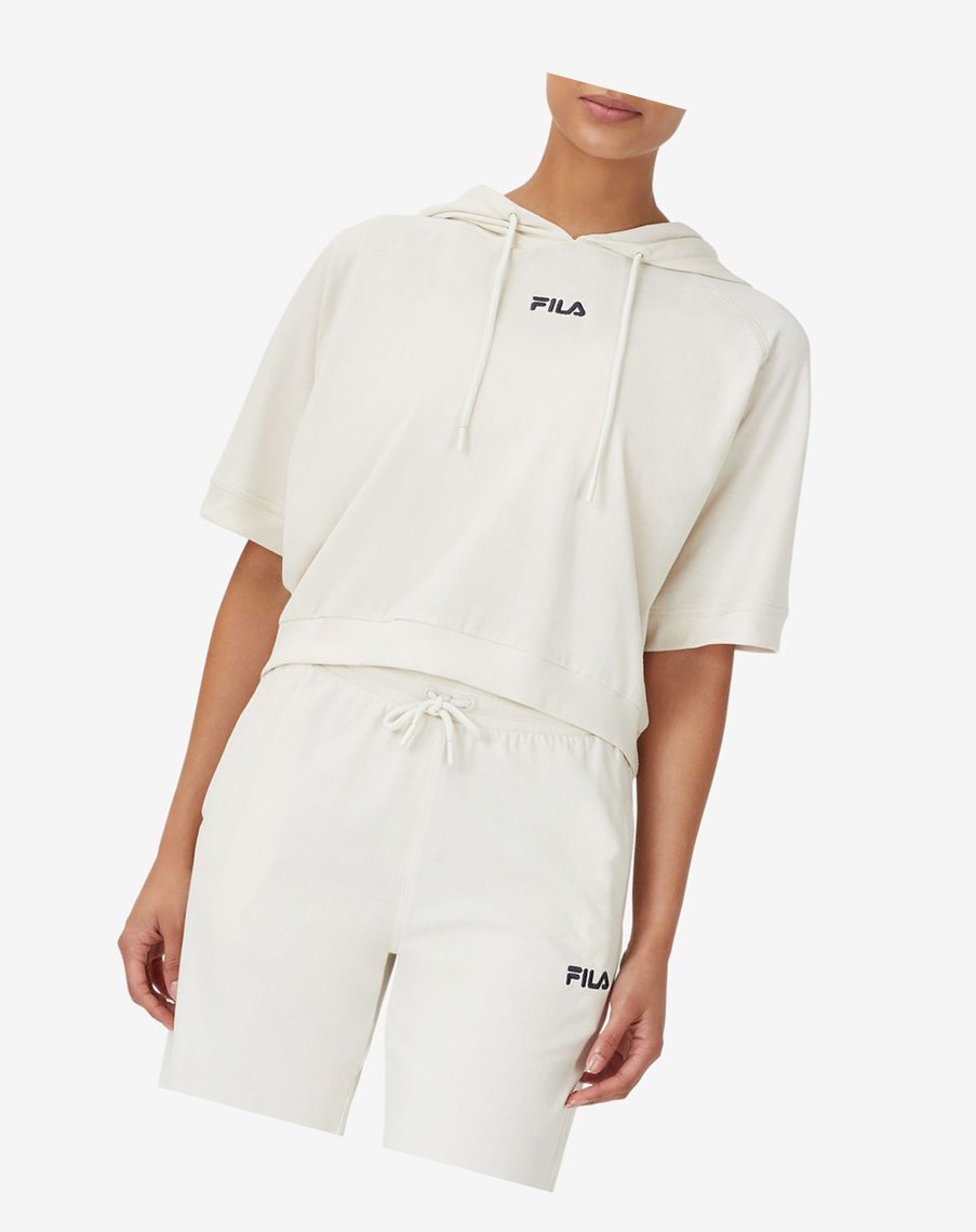Fila Genoveffa Corta Sleeve Hoodie Blancas | 29SBNERIZ