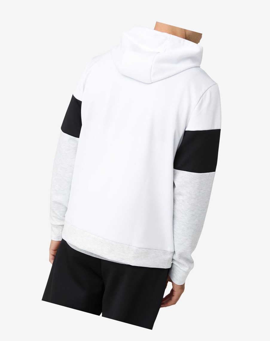 Fila Gerado Tech Hoodie Blancas Gris Claro | 84UIALEVM