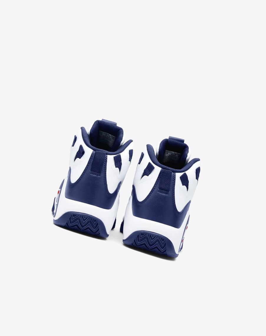 Fila Grant Hill 1 Sneakers Blancas Azul Marino Rojas | 29PQNGEVZ