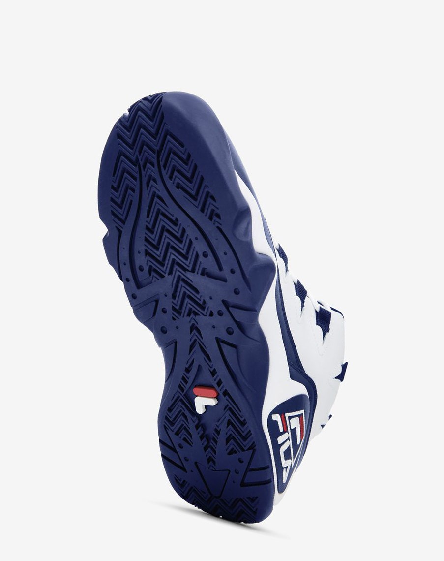 Fila Grant Hill 1 Sneakers Blancas Azul Marino Rojas | 29PQNGEVZ