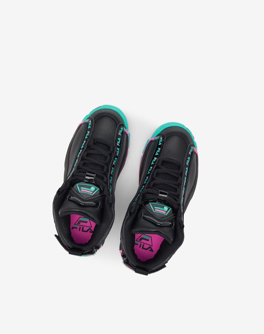 Fila Grant Hill 2 Repeat Sneakers Negras | 15PWSBRXU