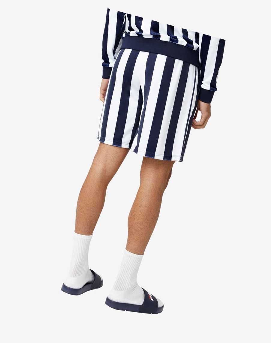 Fila Grid Velour Corta Blancas | 65TJFHVAY