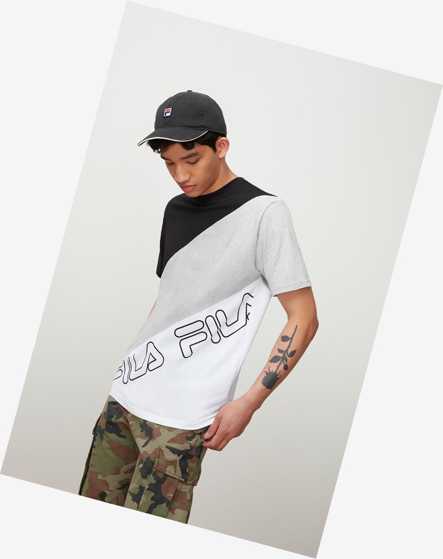 Fila Grove Tee Blk/Lgrym/Wht | 72IOQNACW