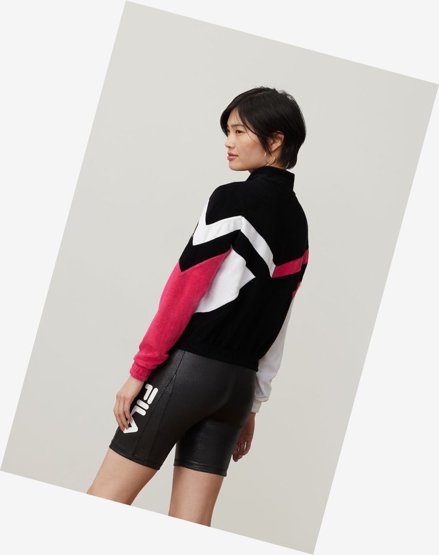 Fila Hadley Jacket Blk/Mage/Wht | 37CFIWZYS