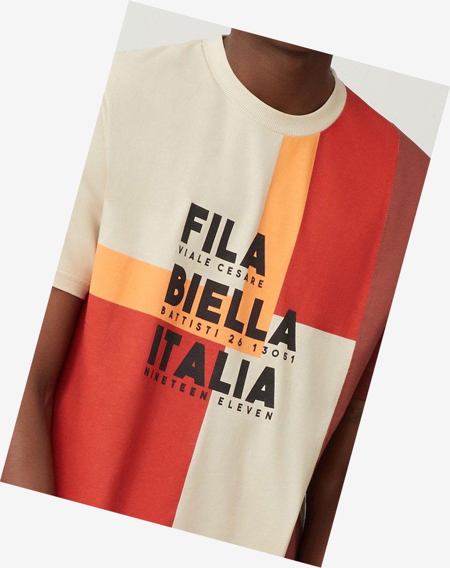 Fila Haru Tee Chili/Corg/Blk | 96RQXBJFC