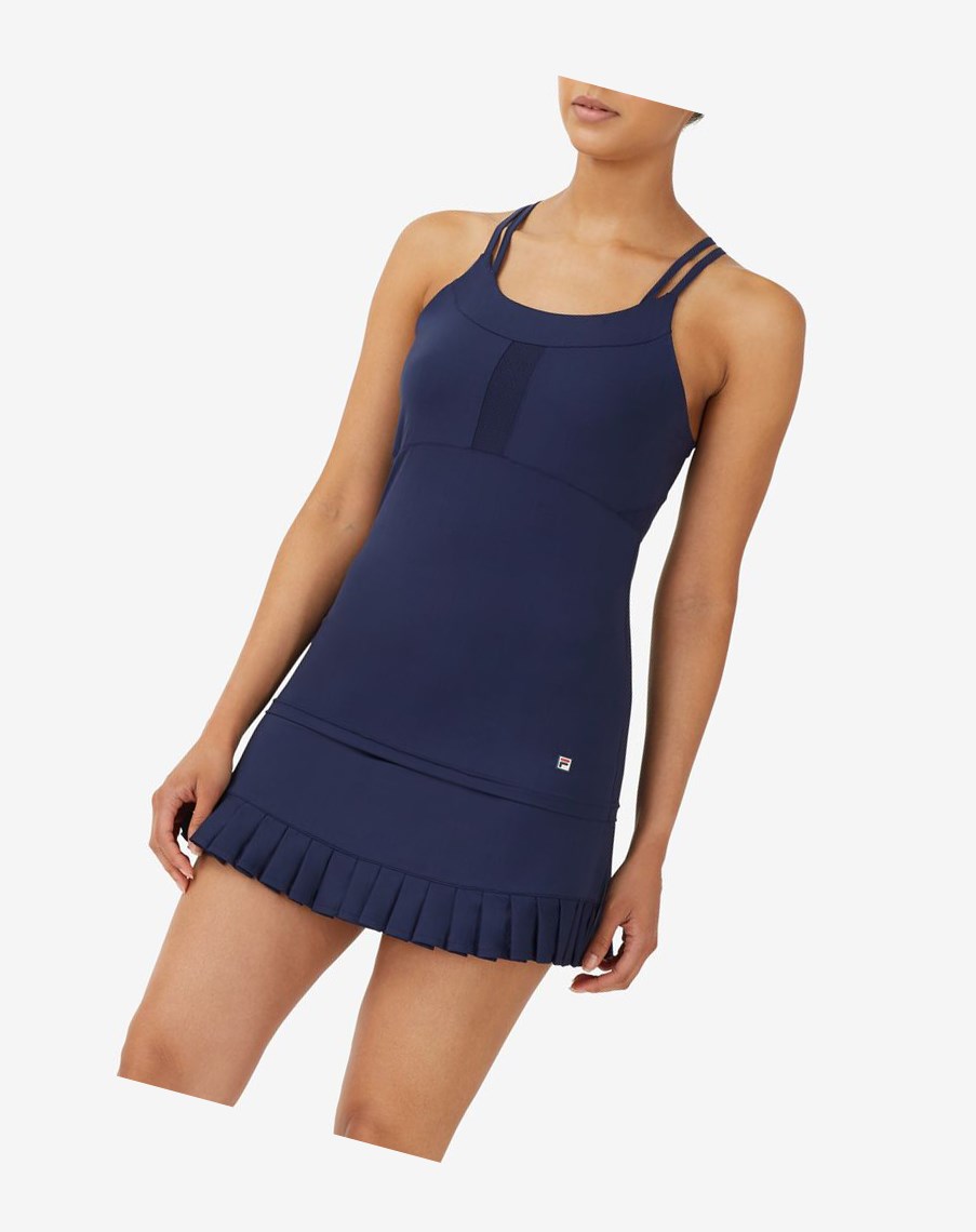 Fila Heritage Cami Tank Azul Marino | 48ZMTQYIE