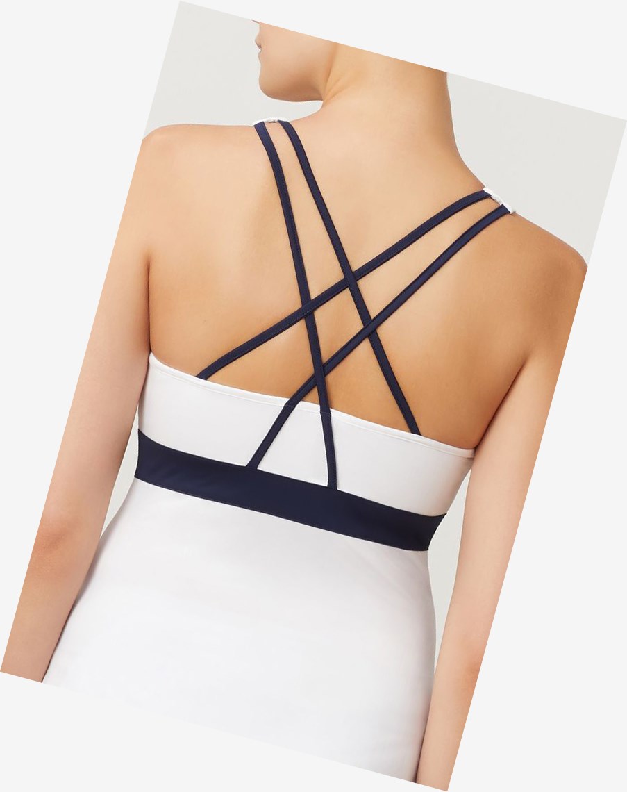 Fila Heritage Cami Tank Wht/Navy | 56IETBACP