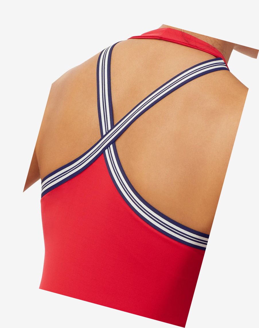 Fila Heritage Halter Tank 640 Crimson | 93ALIZOKU