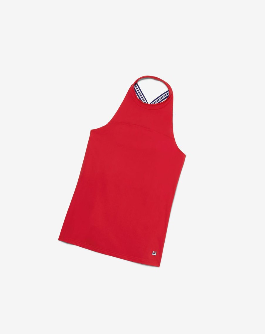 Fila Heritage Halter Tank 640 Crimson | 93ALIZOKU