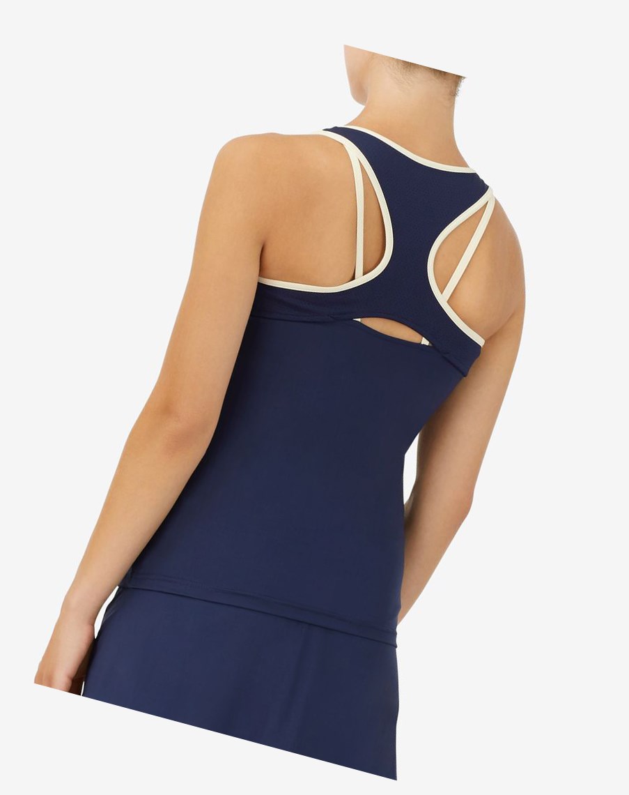 Fila Heritage Racerback Tank Azul Marino | 26FYLMQWC